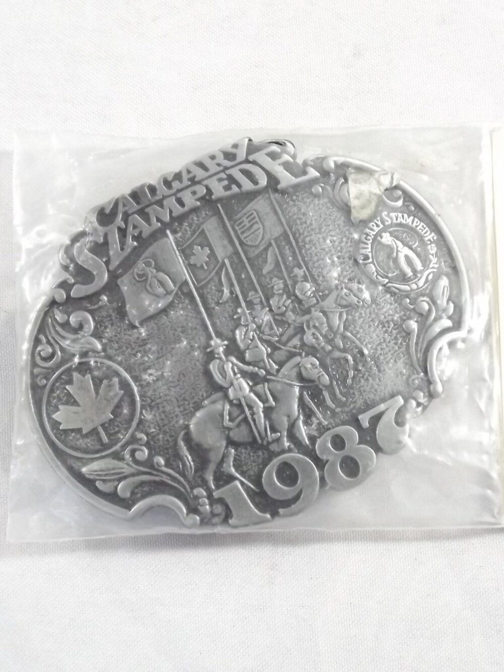 Vintage Calgary Stampede Belt Buckle 1987